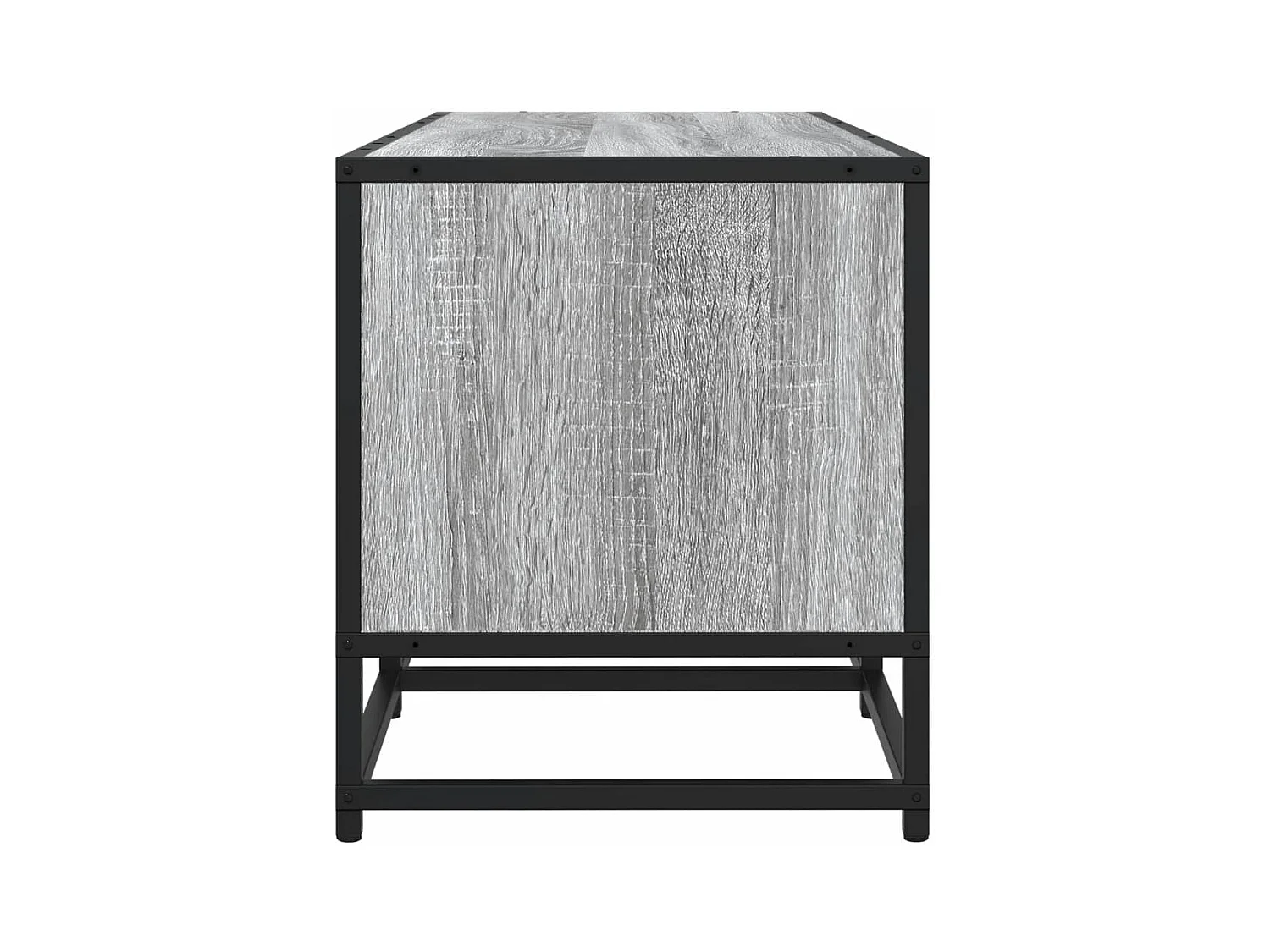 Meuble TV sonoma gris 100x35x41 cm bois d'ingénierie et métal