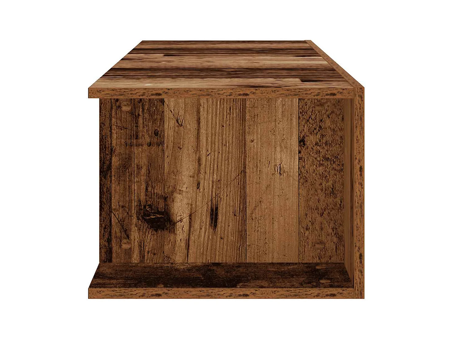 Mobile Porta TV con LED Legno Antico 135x39x30 cm Truciolato