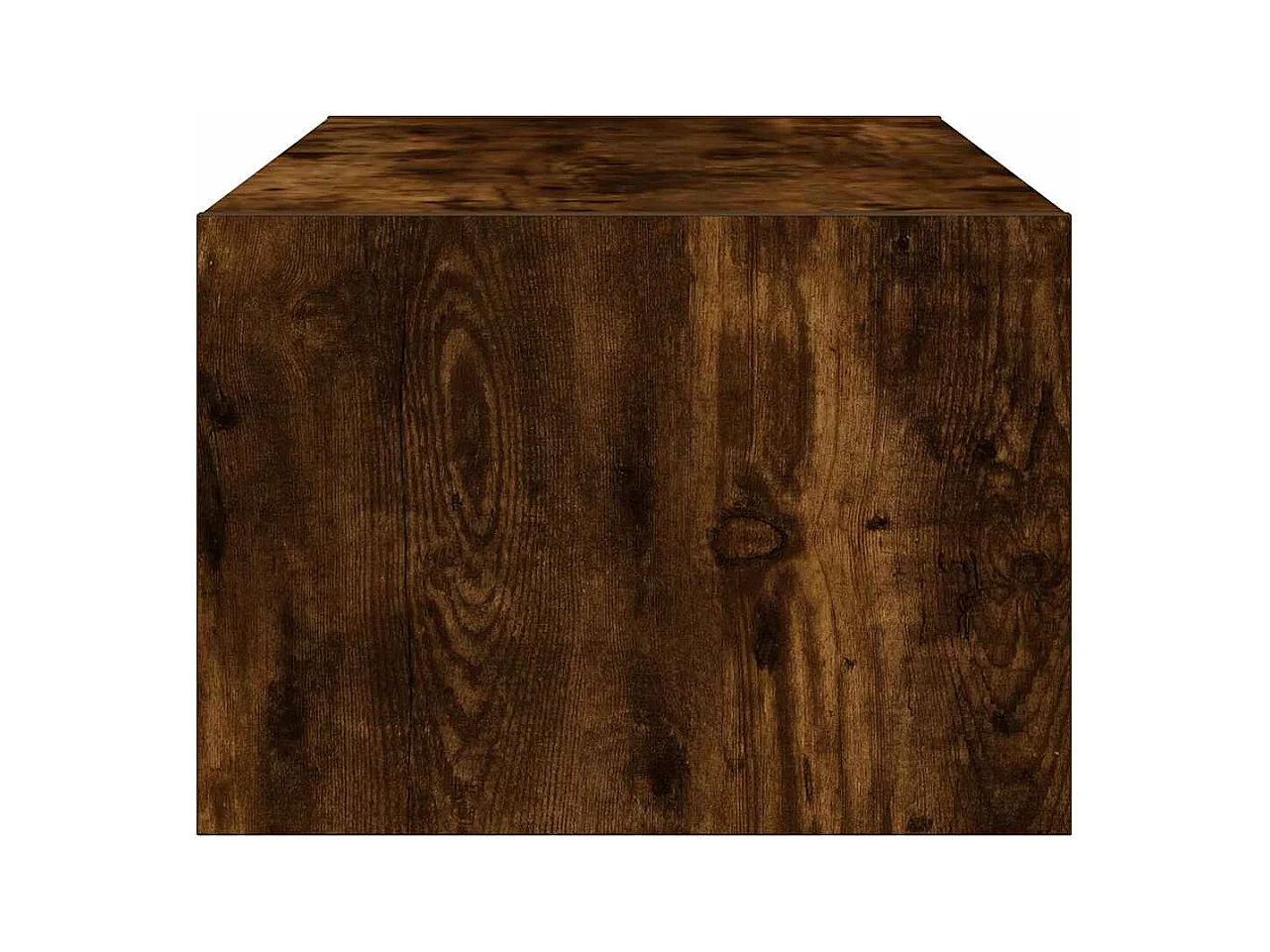 Meuble TV avec lumières LED chêne fumé 100X35,5x25 cm