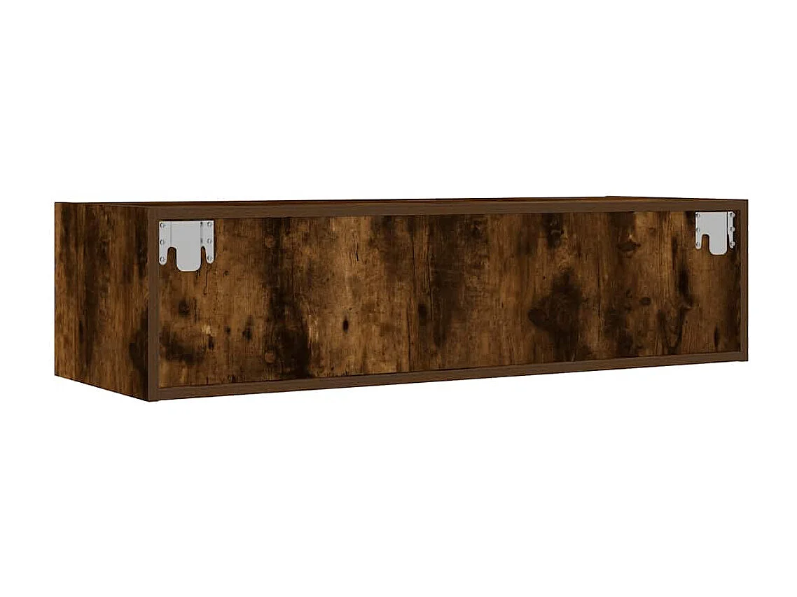 TV-Schrank mit LED-Leuchten Räuchereiche 100x35,5x25 cm