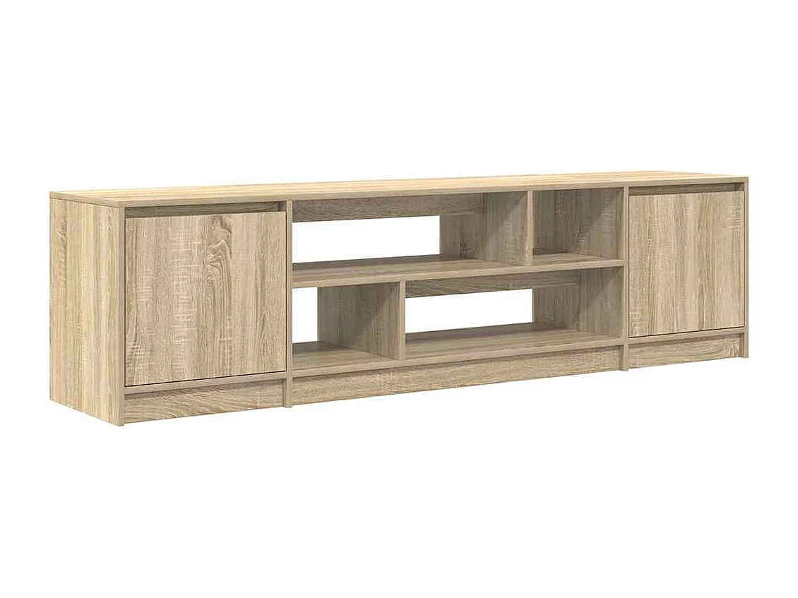 Meuble TV chêne sonoma 188,5x41x50 cm bois d'ingénierie