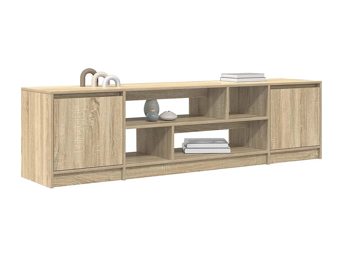 Meuble TV chêne sonoma 188,5x41x50 cm bois d'ingénierie