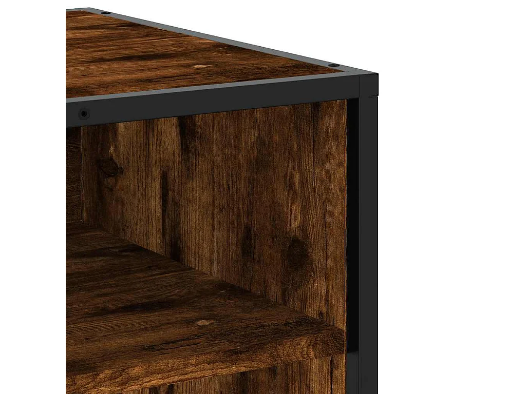 Meuble TV chêne fumé 270x40x46 cm bois d'ingénierie