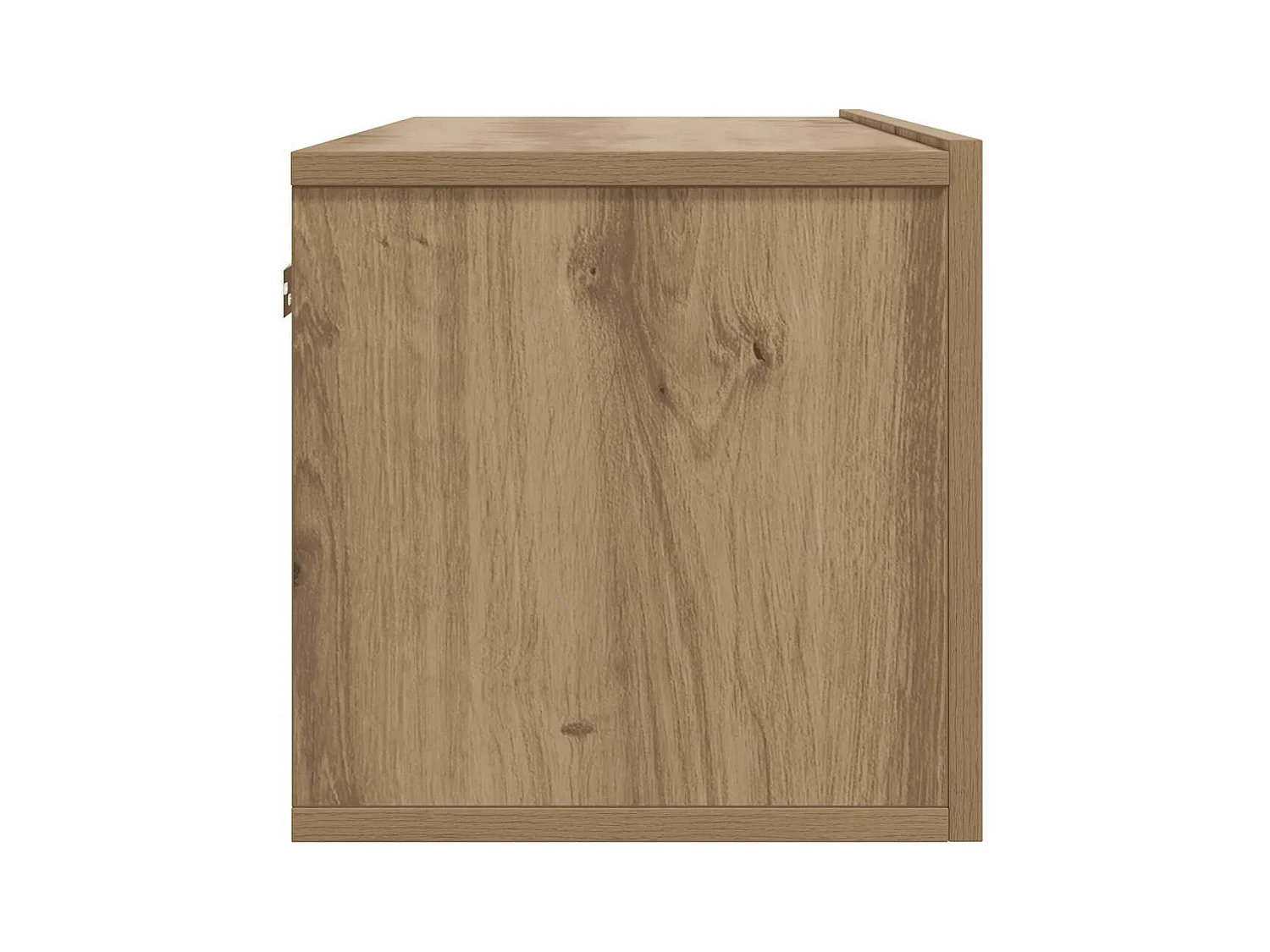 Mobile TV a Parete Rovere Artigianale 80x30x30 cm in Truciolato