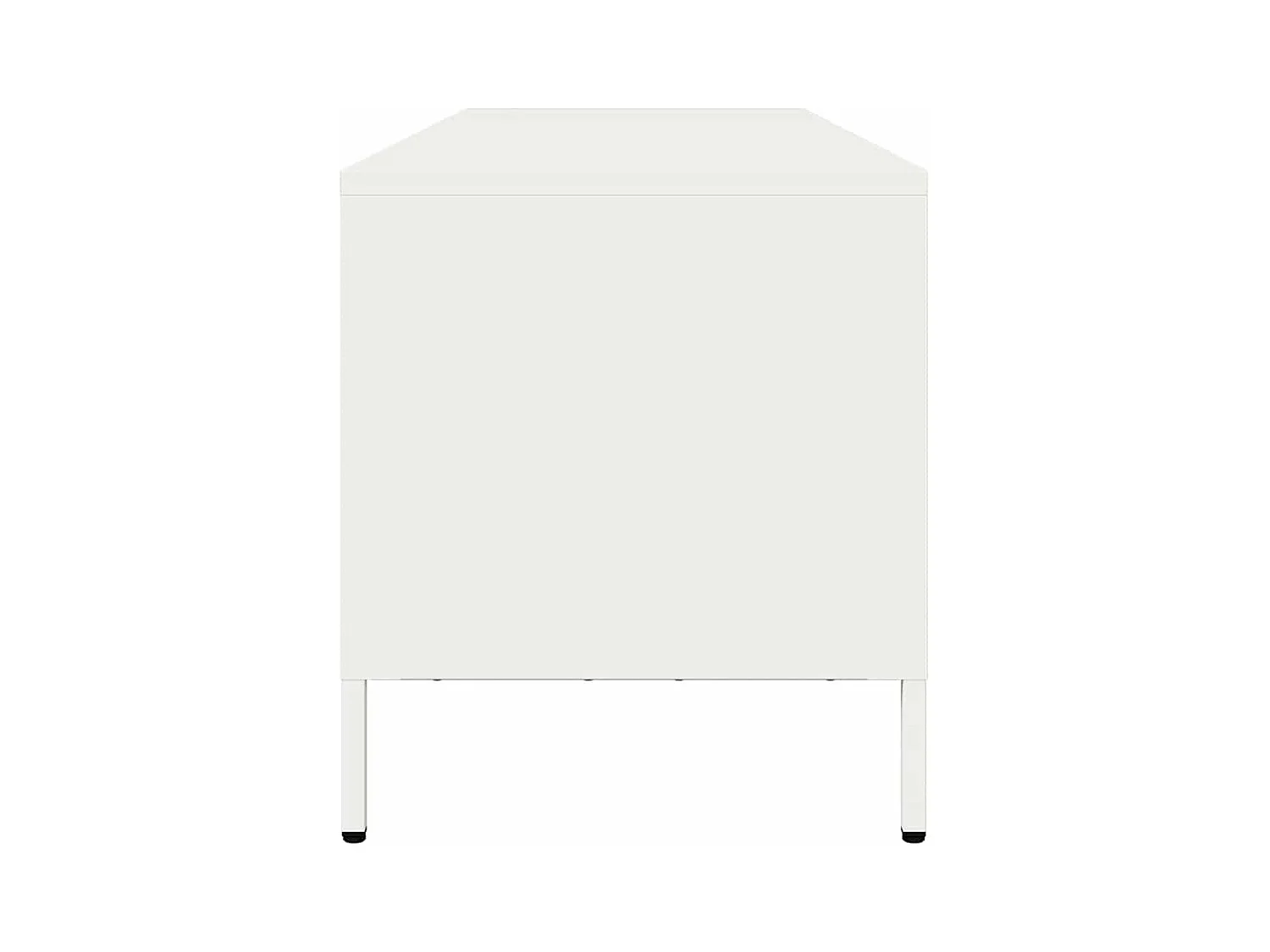 TV-Schrank Weiß 135x39x43,5 cm Kaltgewalzter Stahl