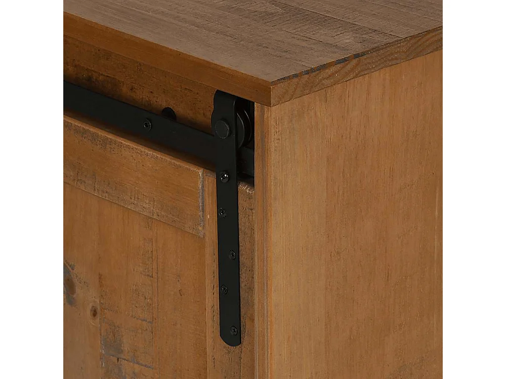 Tv-meubel HALDEN 2 schuifdeuren 150x40x60 cm massief hout
