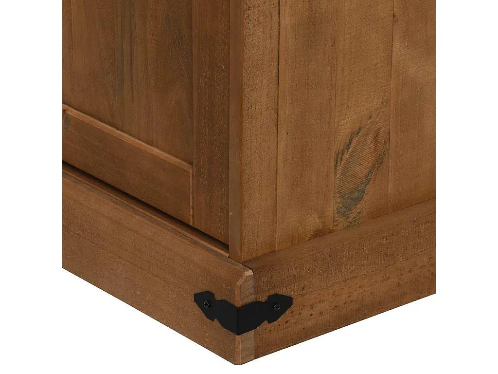 Tv-meubel HALDEN 2 schuifdeuren 150x40x60 cm massief hout