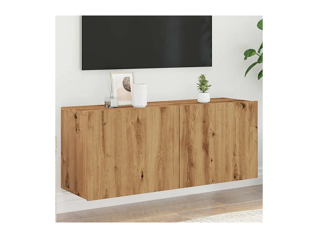TV-Wandschrank Artisan-Eiche 100x30x41 cm
