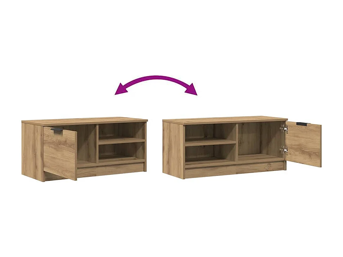 TV-Schrank Artisan-Eiche 80x35x36,5 cm Holzwerkstoff