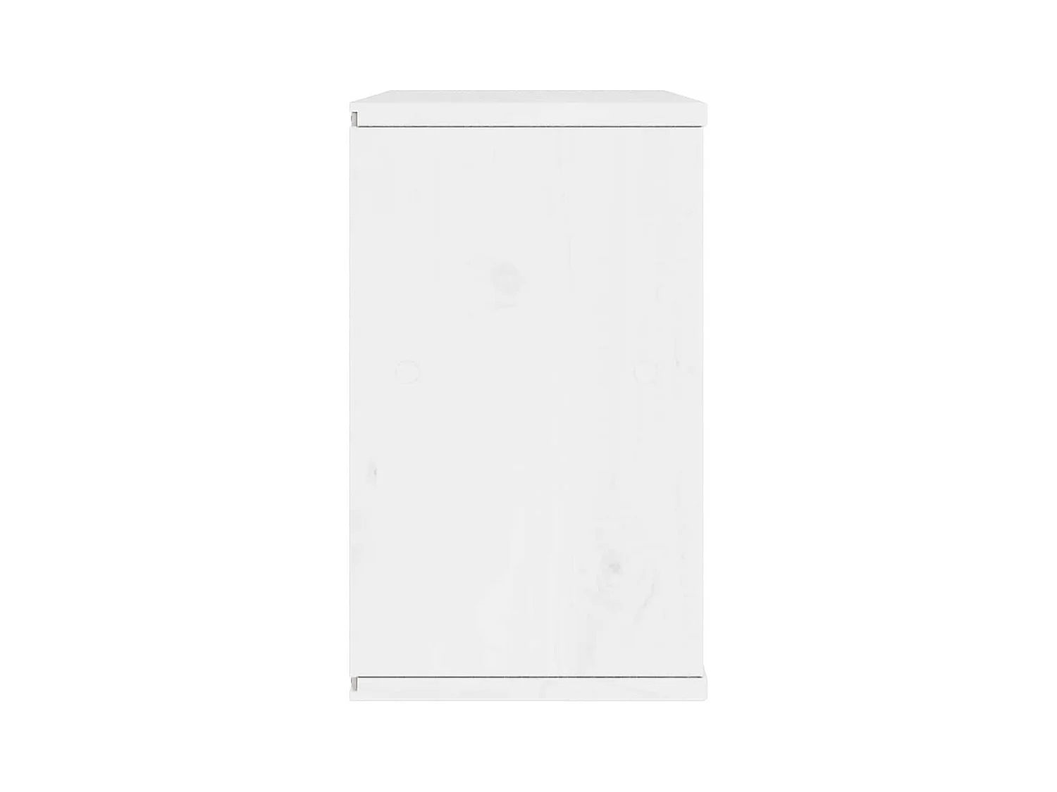 Meuble TV avec tiroir ODDA blanc 79x24x40 cm bois massif pin