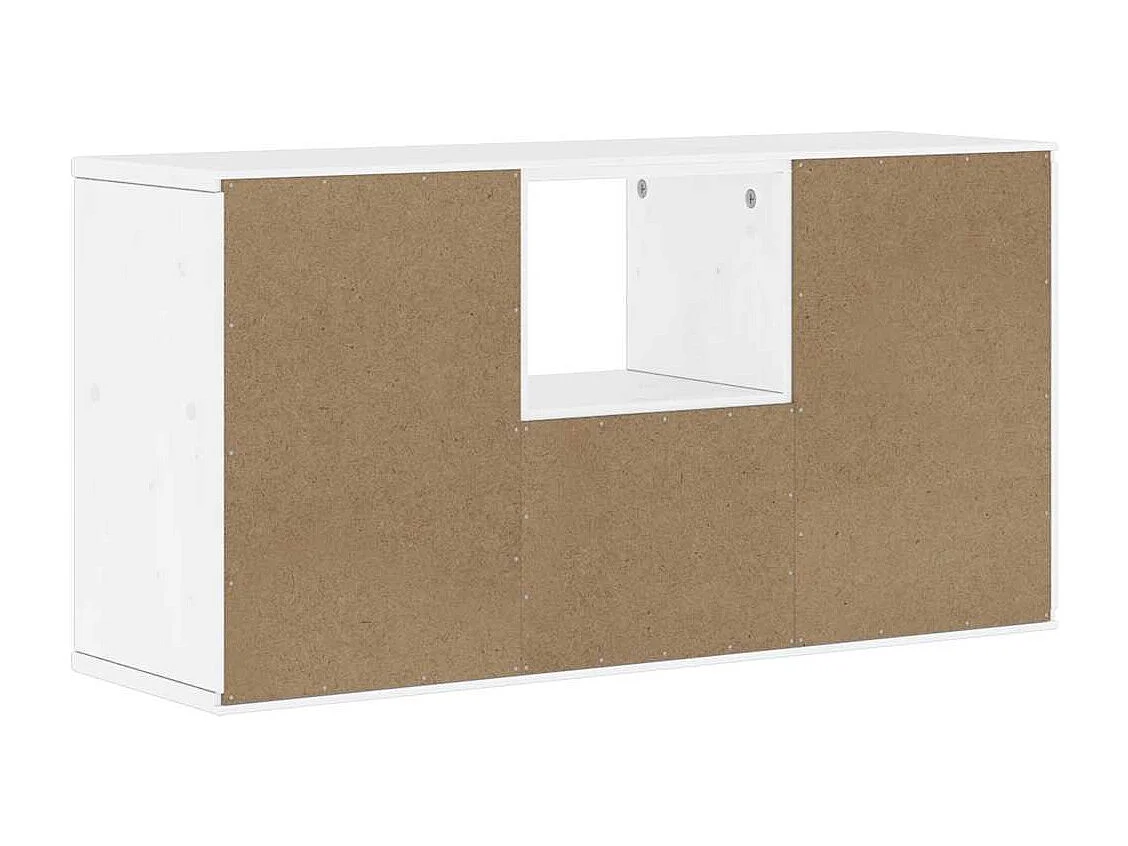 Mueble para TV con cajón ODDA blanco 79x24x40 cm madera pino