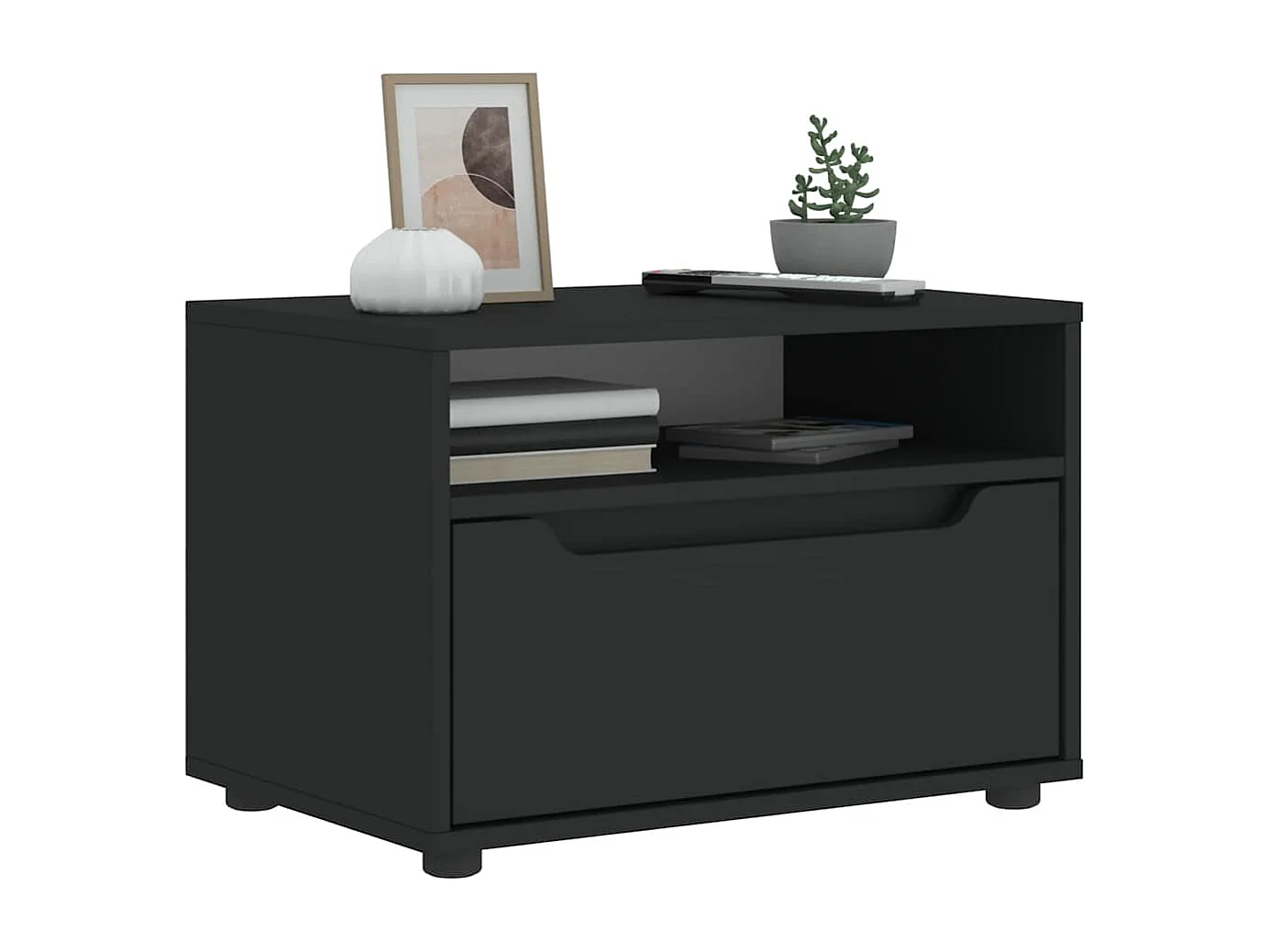 TV-Schrank VISNES Schwarz 60x40x38 cm Holzwerkstoff