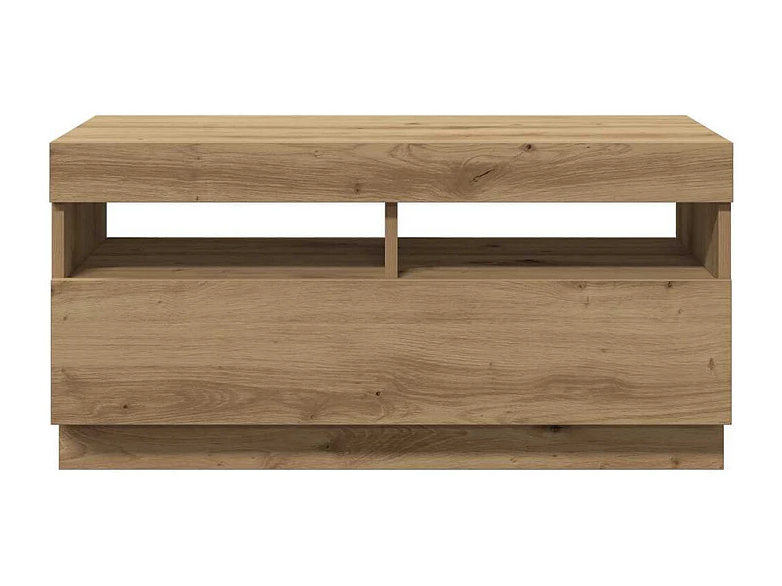 TV-Schrank mit LED-Leuchten Artisan-Eiche 80x35x40 cm