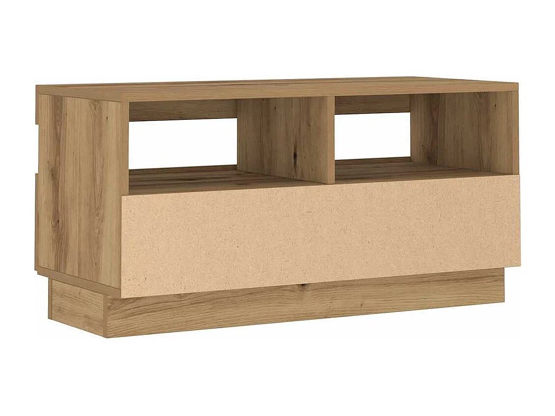 TV-Schrank mit LED-Leuchten Artisan-Eiche 80x35x40 cm