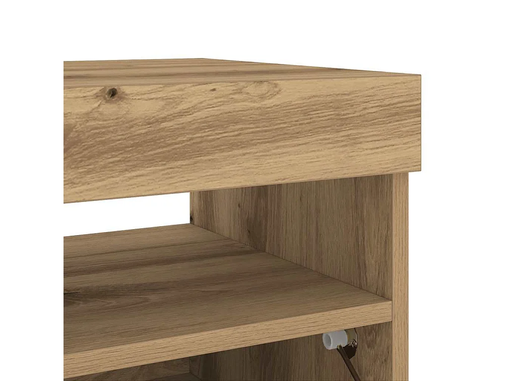 TV-Schrank mit LED-Leuchten Artisan-Eiche 80x35x40 cm