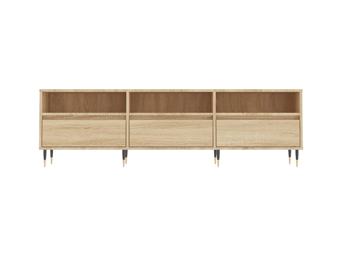 Meuble TV chêne sonoma 150x30x44,5 cm bois d'ingénierie