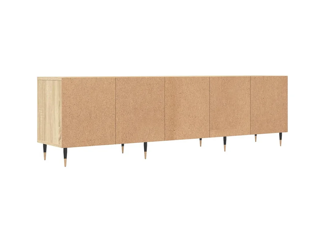 Meuble TV chêne sonoma 150x30x44,5 cm bois d'ingénierie