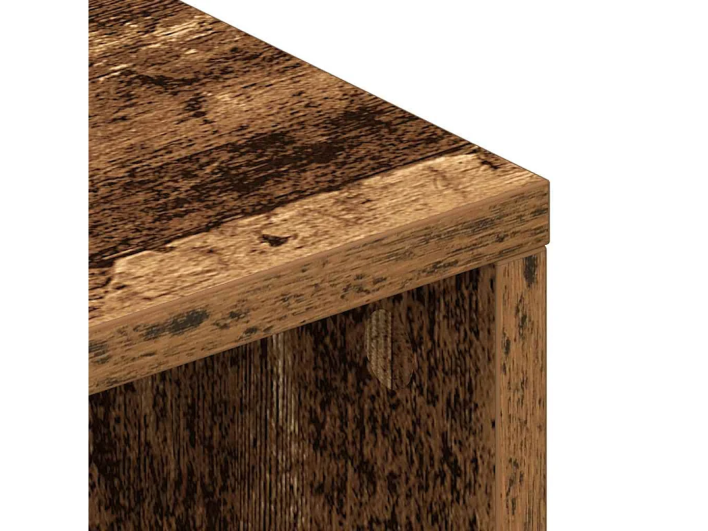 Meuble TV vieux bois 100x40x40 cm bois d'ingénierie