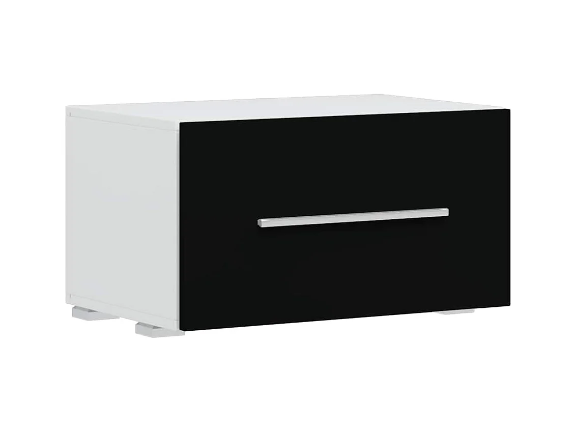 5-delige Tv-meubels met LED-verlichting bewerkt hout matzwart