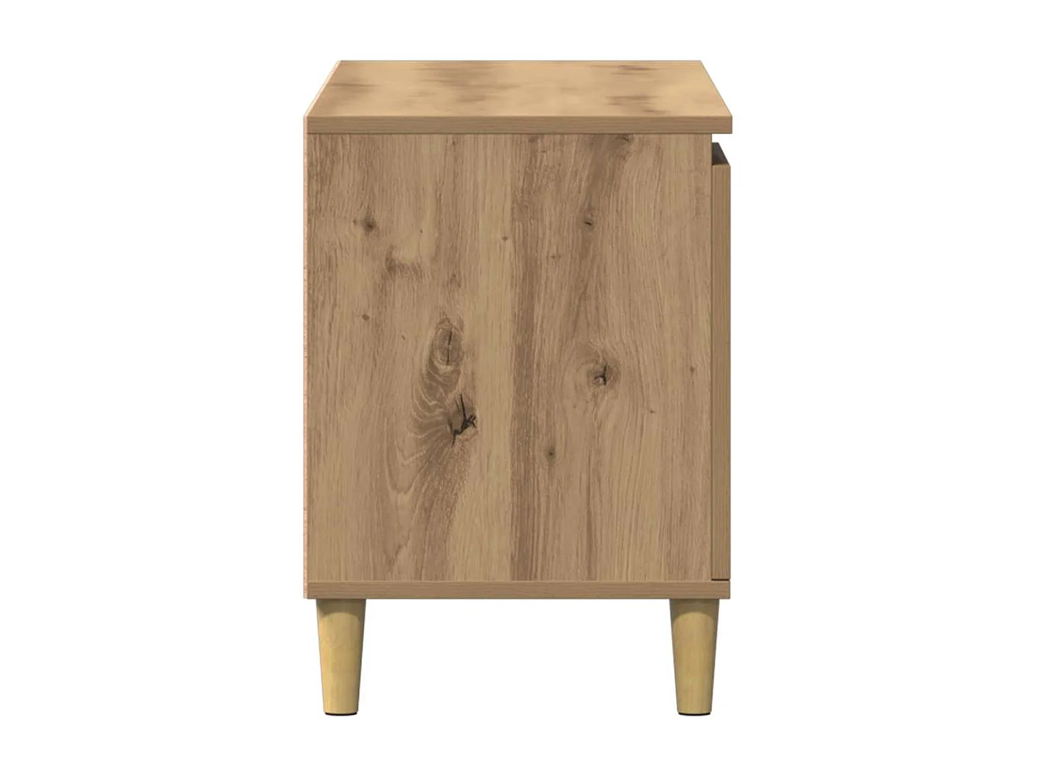 Meuble TV chêne artisanal 102x35x50 cm bois d'ingénierie