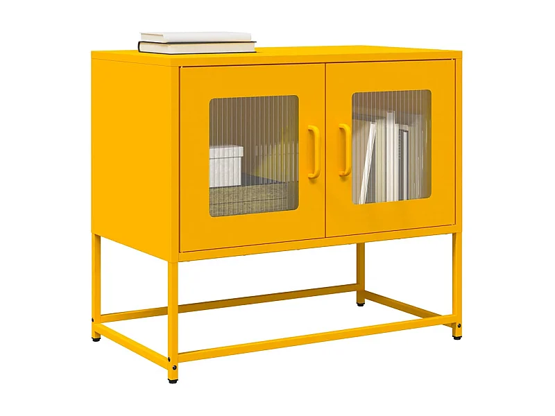 TV-Schrank Senfgelb 68x39x60,5 cm Kaltgewalzter Stahl