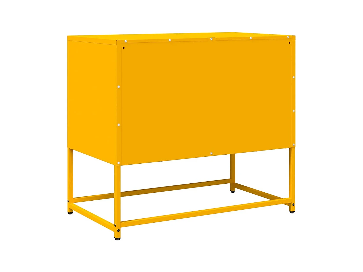 Mobile TV Giallo Senape 68x39x60,5 Acciaio Laminato a Freddo