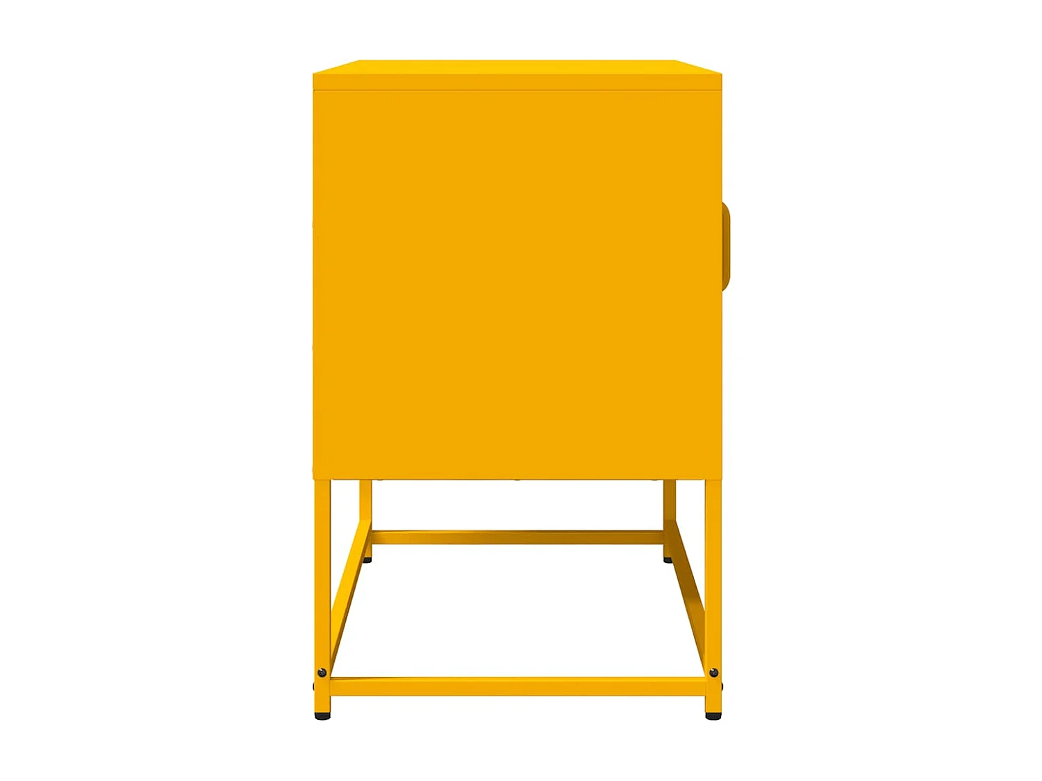 Meuble TV jaune moutarde 68x39x60,5 cm acier laminé à froid