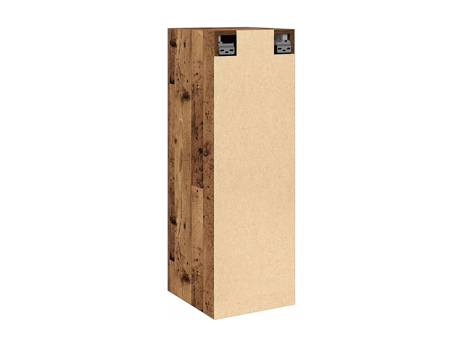 Meuble mural vieux bois 30,5x30x90 cm bois d'ingénierie