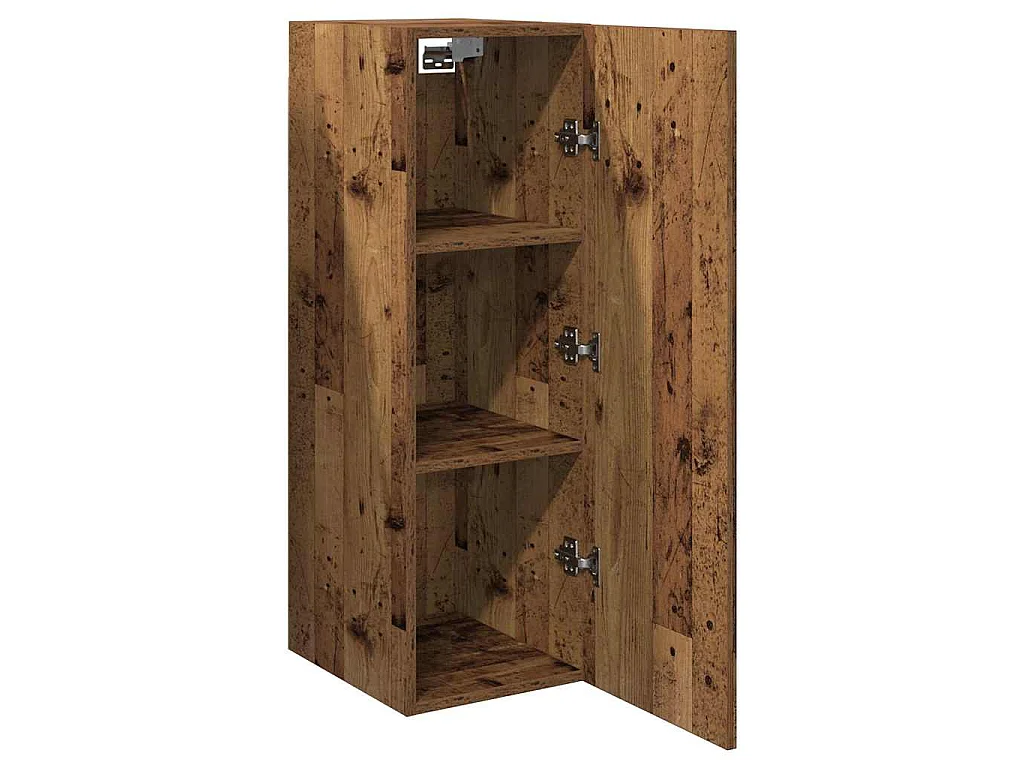 Mueble para TV madera de ingeniería envejecida 30,5x30x90 cm
