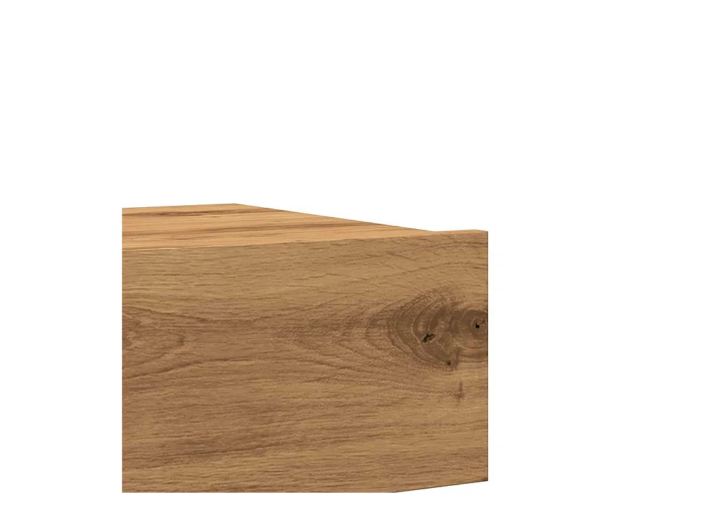 Meubles TV avec éclairages LED 2 pcs chêne artisanal