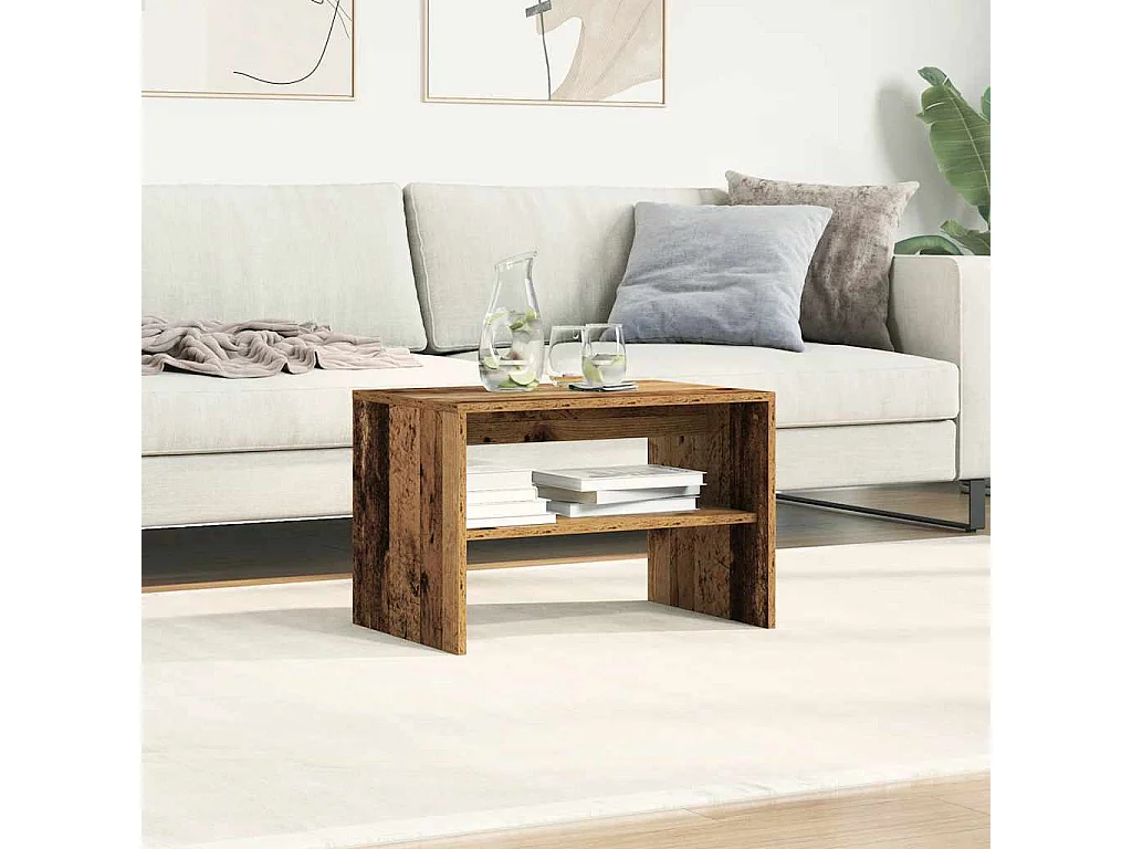 Meuble TV vieux bois 60x40x40 cm bois d'ingénierie