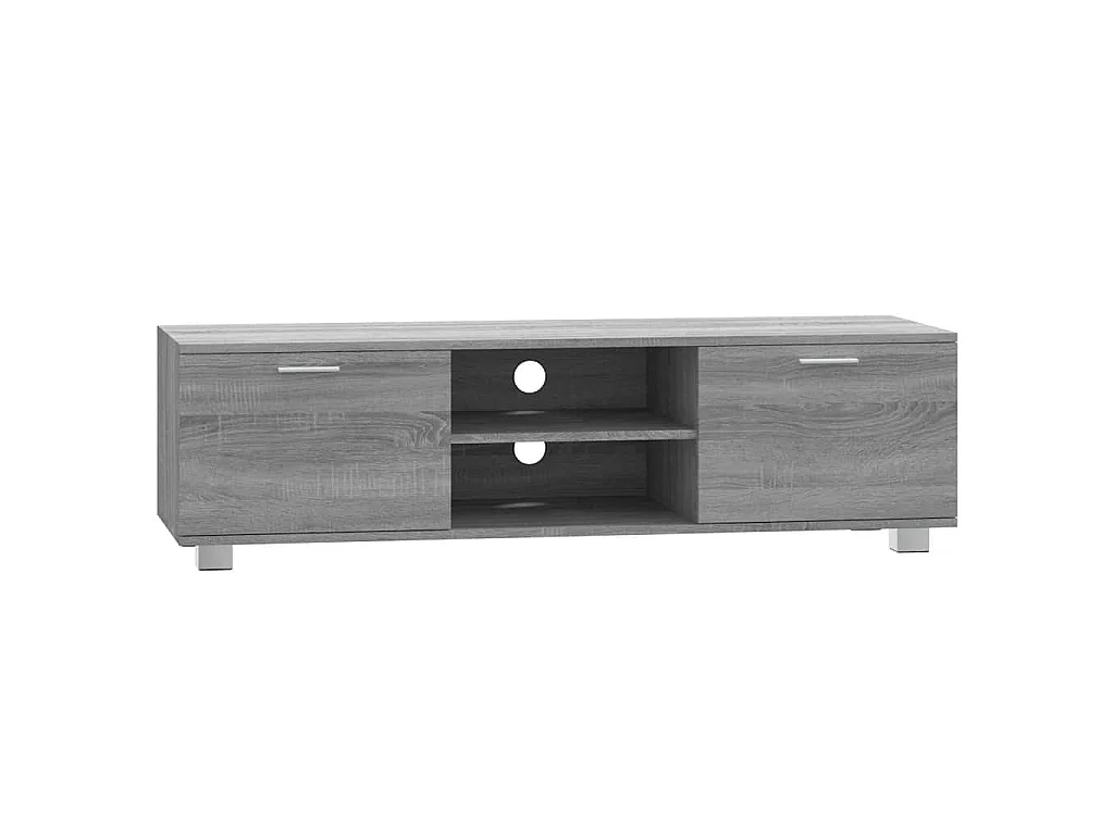 TV-Schrank Grau Sonoma 140x40,5x35 cm Holzwerkstoff
