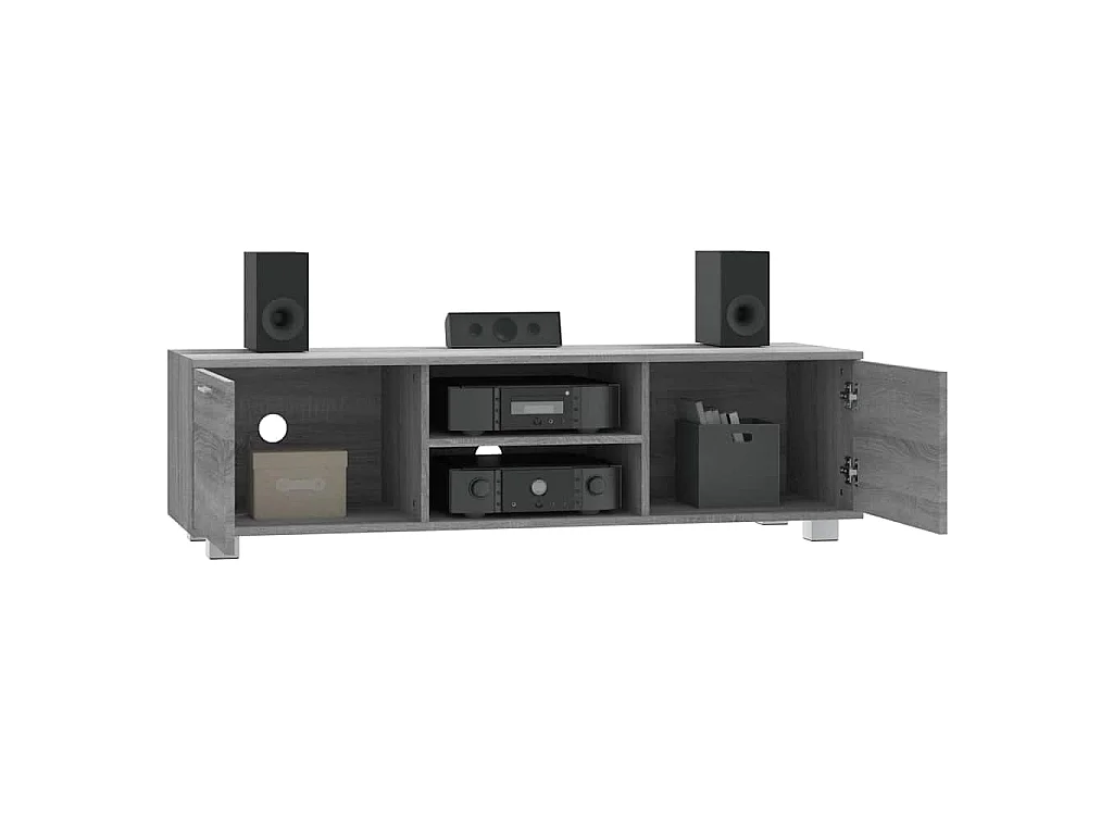 TV-Schrank Grau Sonoma 140x40,5x35 cm Holzwerkstoff