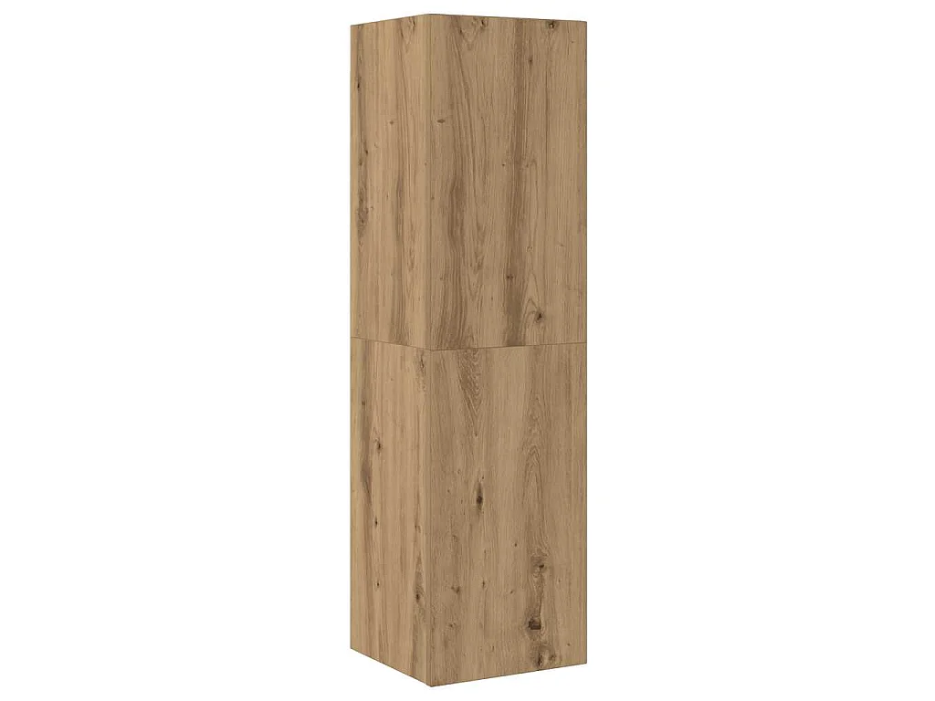 Meubles TV muraux 3 pcs chêne artisanal bois d'ingénierie