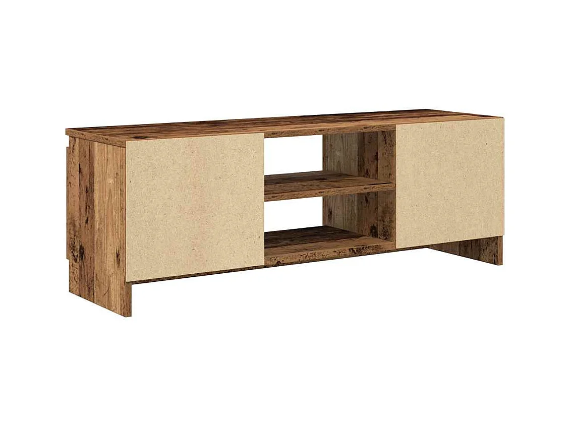 Meuble TV vieux bois 102x30x36 cm bois d'ingénierie