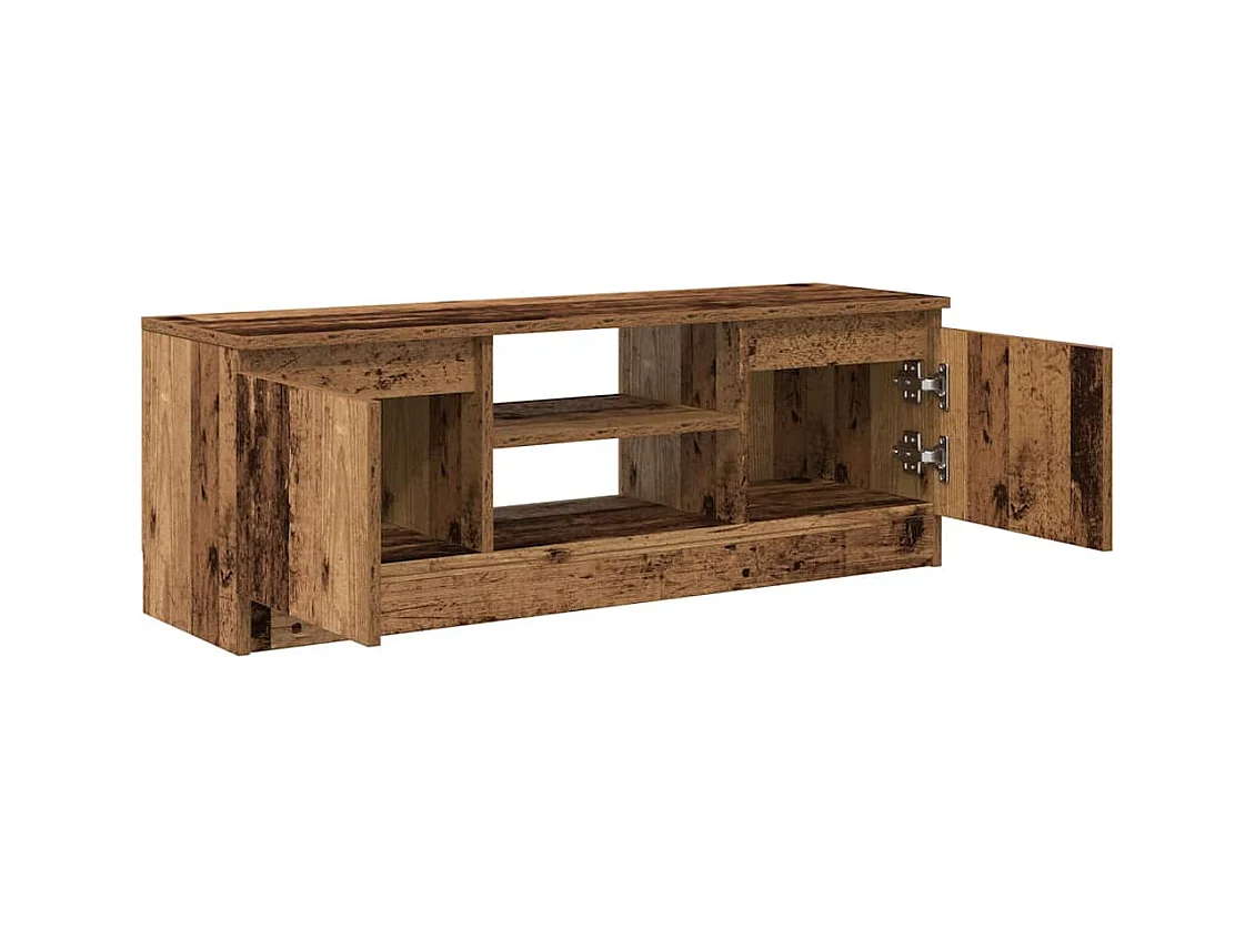 Meuble TV vieux bois 102x30x36 cm bois d'ingénierie