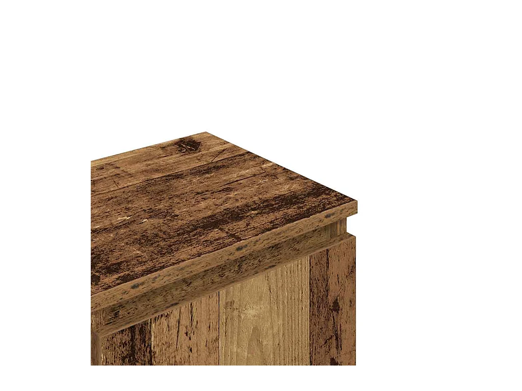 Meuble TV vieux bois 102x30x36 cm bois d'ingénierie