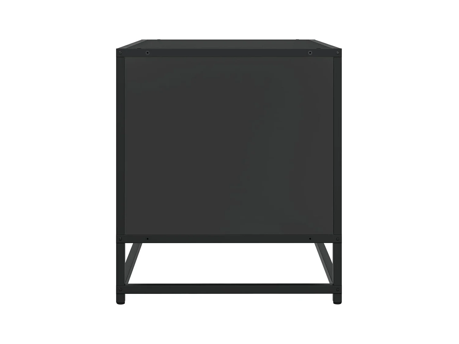 TV-Schrank Schwarz 91x40x46 cm Holzwerkstoff und Metall