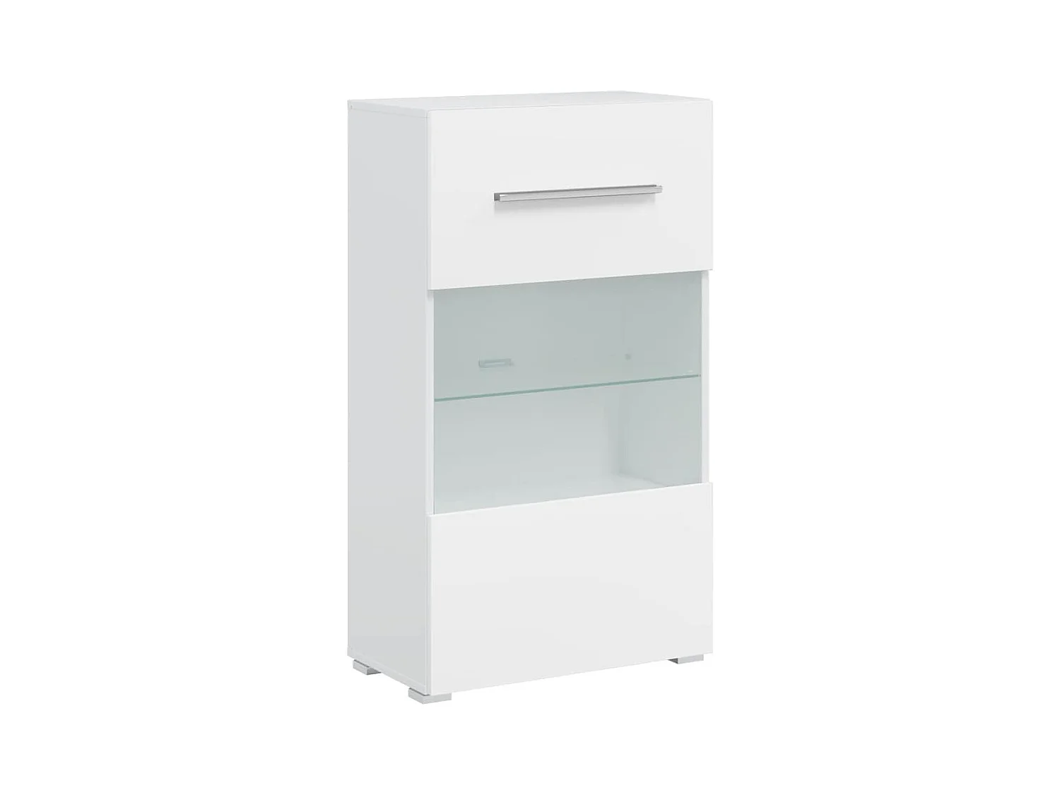 Móveis TV de 5pcs iluminação LED madeira trabalhada branco mate