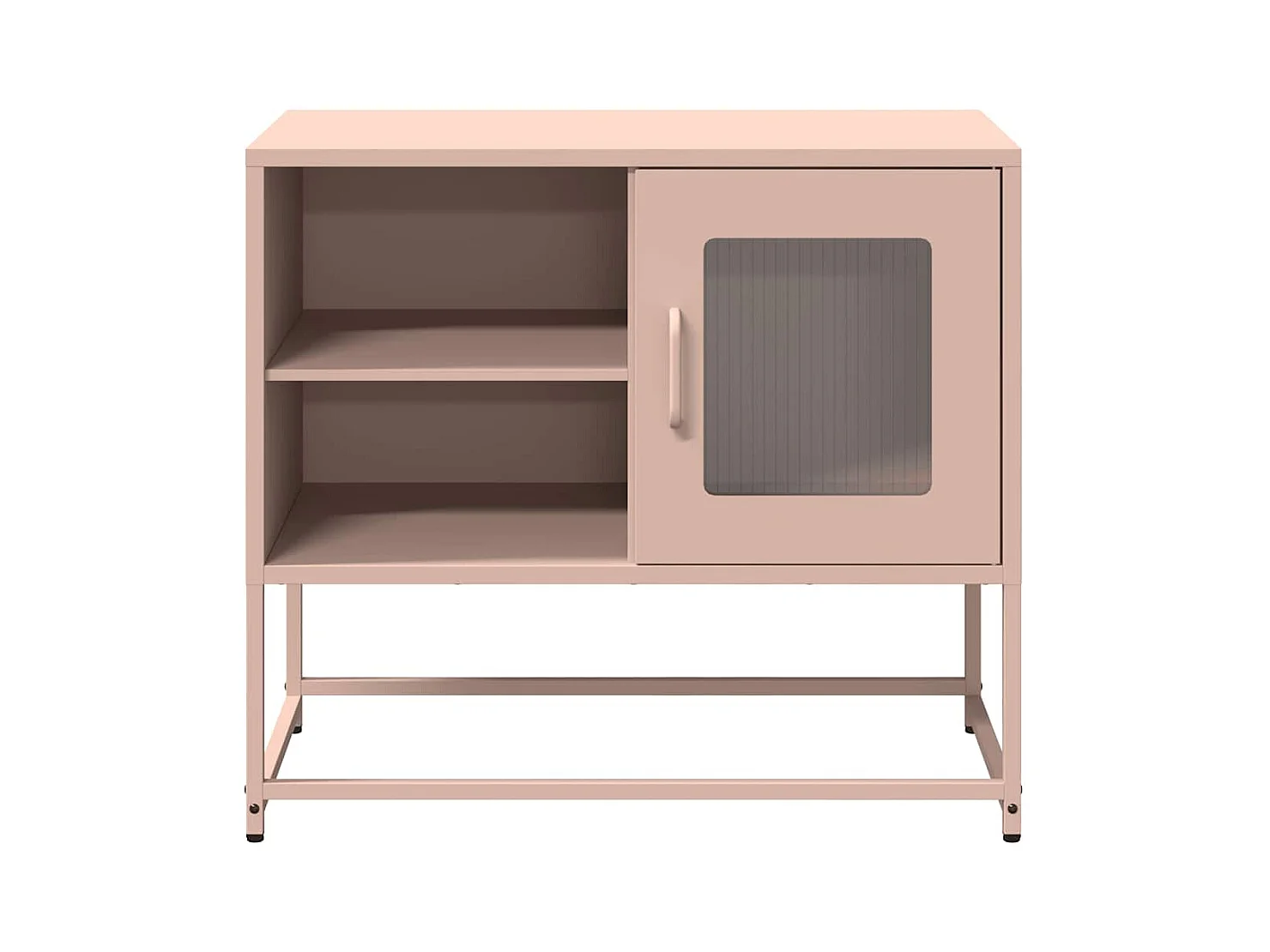 Tv-meubel 68x39x60,5 cm staal roze