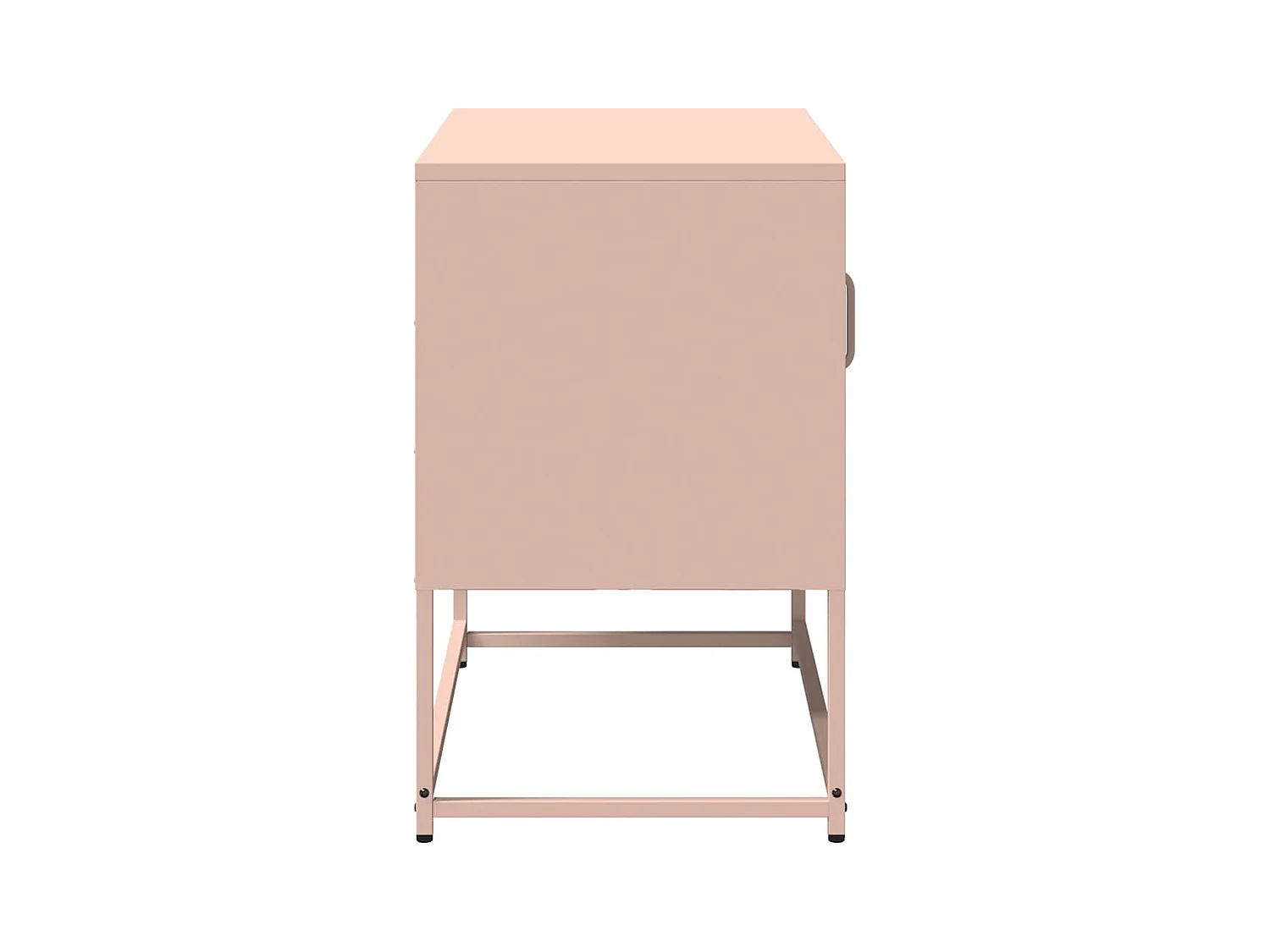 Tv-meubel 68x39x60,5 cm staal roze