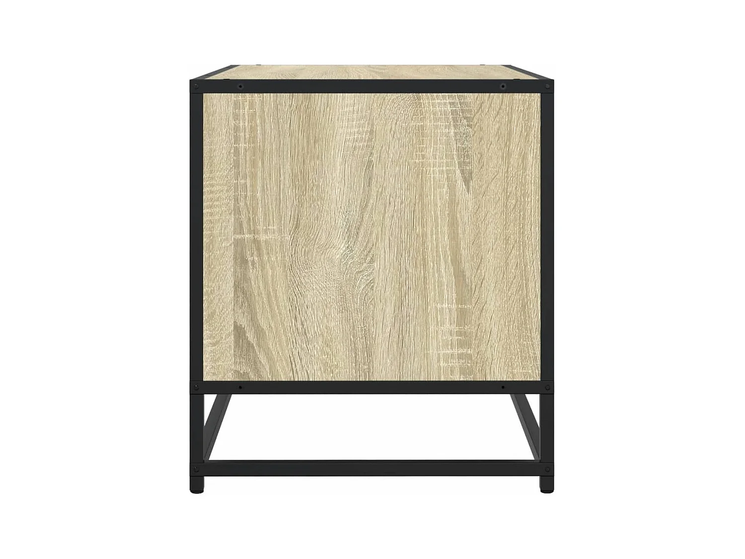 Meuble TV chêne sonoma 91x40x46 cm bois d'ingénierie et métal