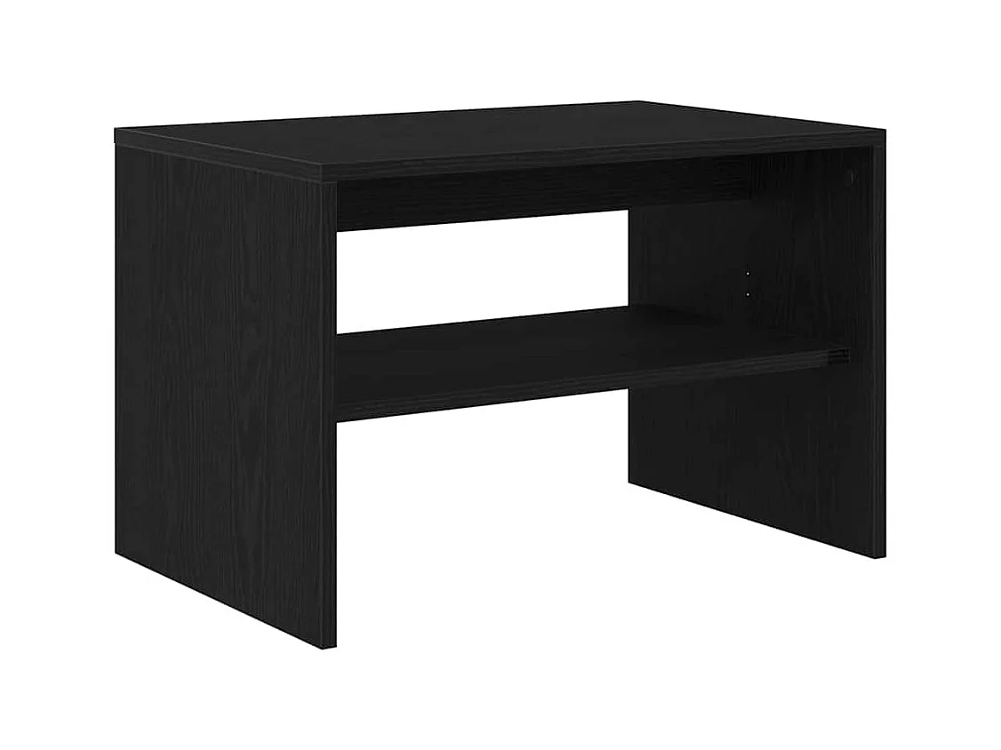 Meuble TV chêne noir 60x40x40 cm bois d'ingénierie