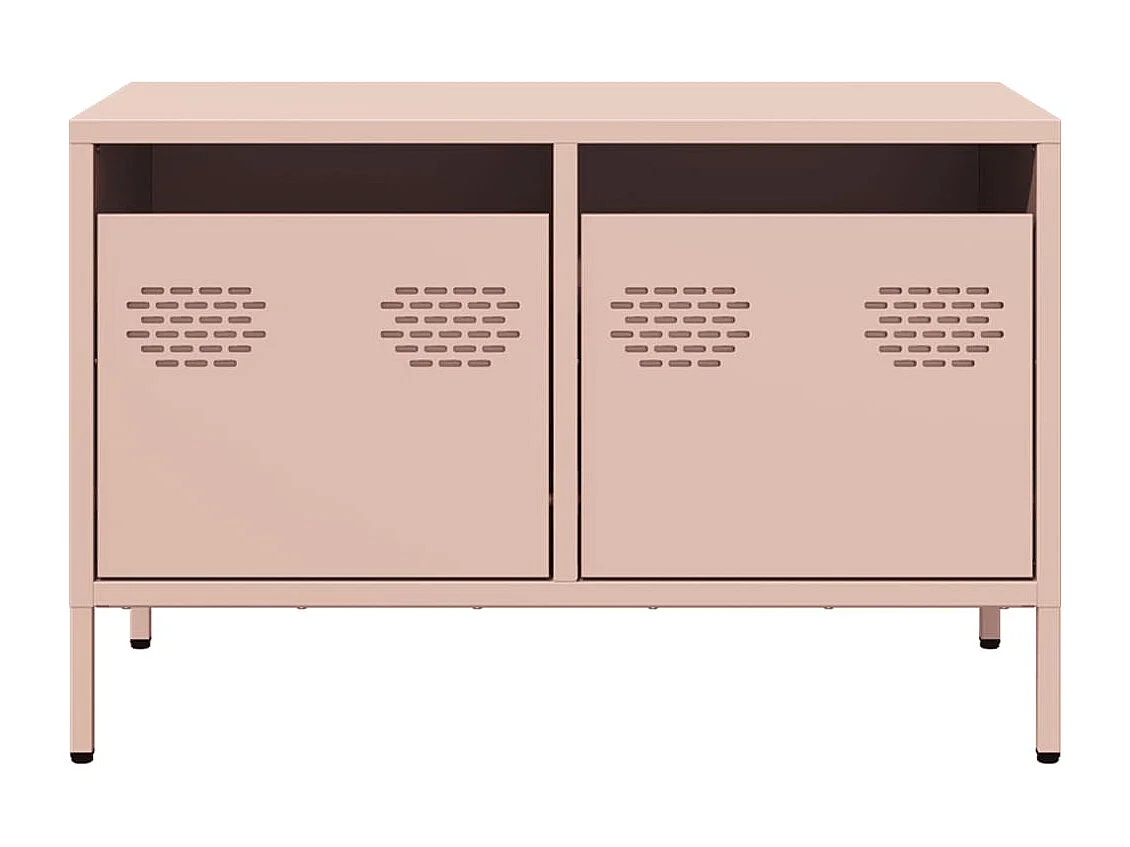 TV-Schrank Rosa 68x39x43,5 cm Kaltgewalzter Stahl