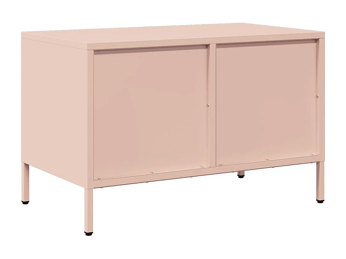 TV-Schrank Rosa 68x39x43,5 cm Kaltgewalzter Stahl