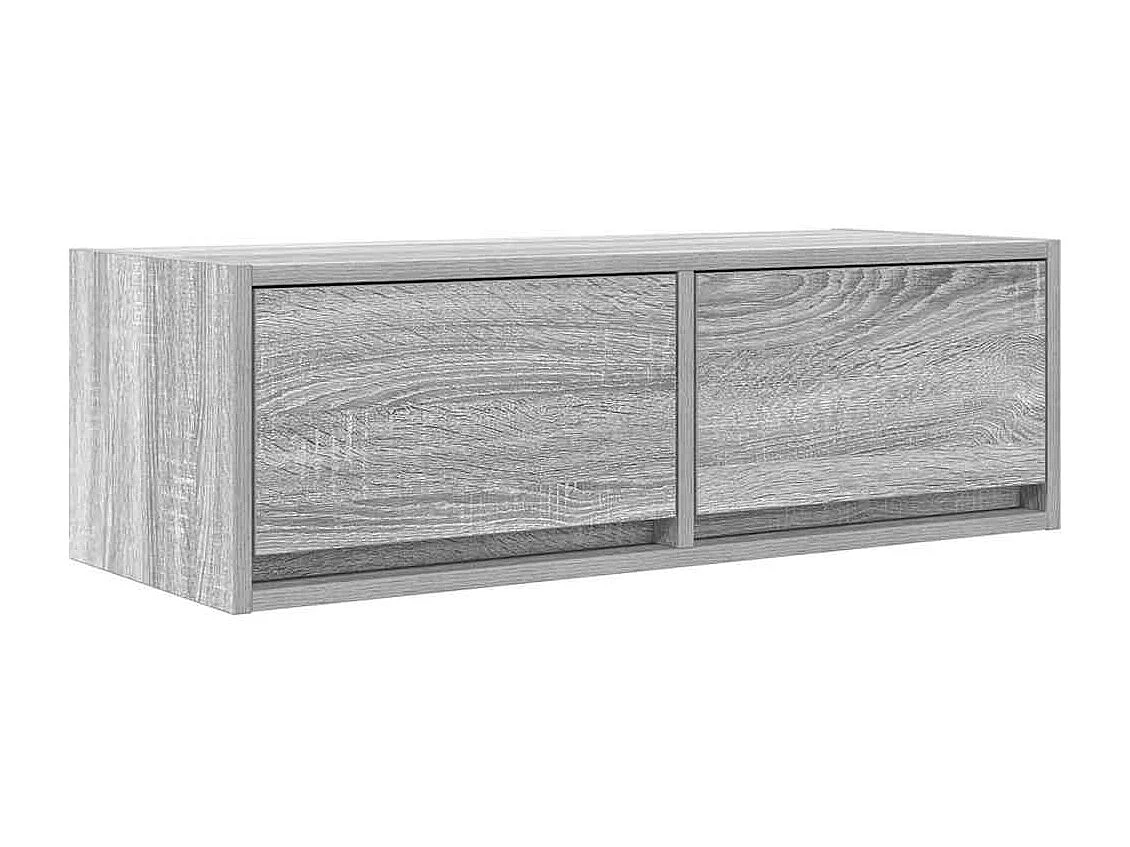 Meuble TV sonoma gris 80x31x25,5 cm bois d'ingénierie