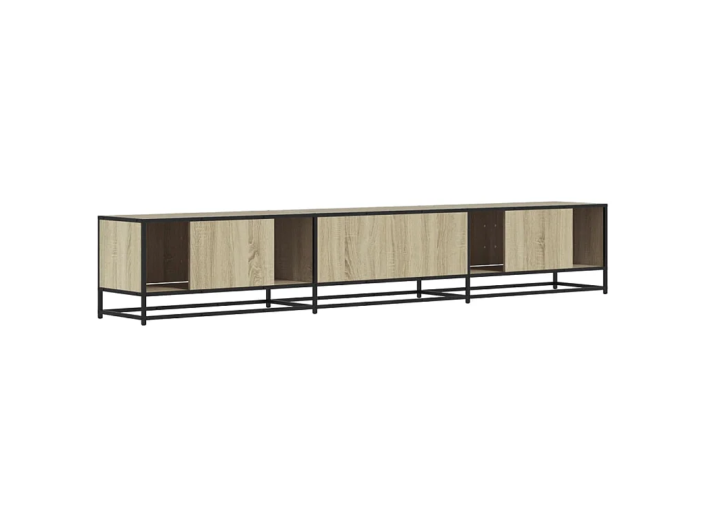 Tv-meubel 240x35x41 cm bewerkt hout sonoma eikenkleurig