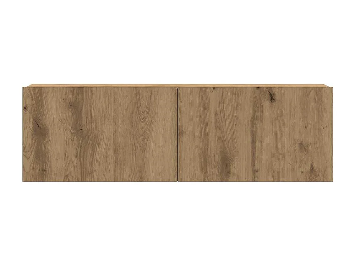 armários TV montados na parede 4 pcs madeira carvalho artisiano