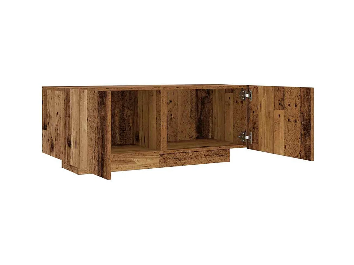 Meuble TV vieux bois 100x35x40 cm bois d'ingénierie