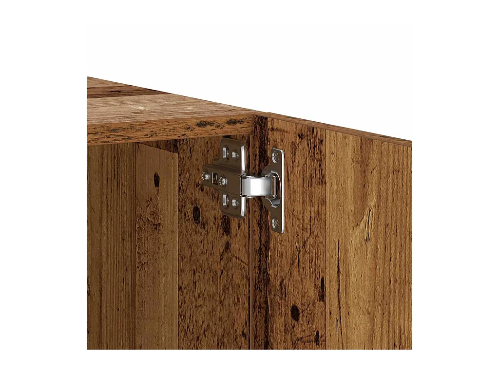 Meuble TV vieux bois 100x35x40 cm bois d'ingénierie